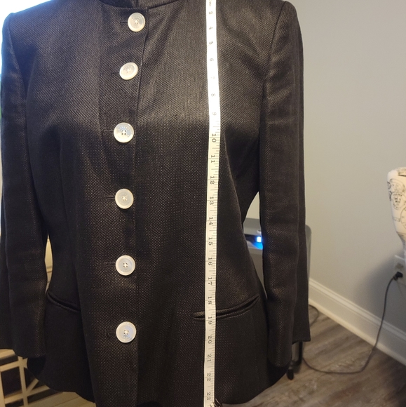 Ralph Lauren Black Blazer with White Buttons - Picture 5 of 10